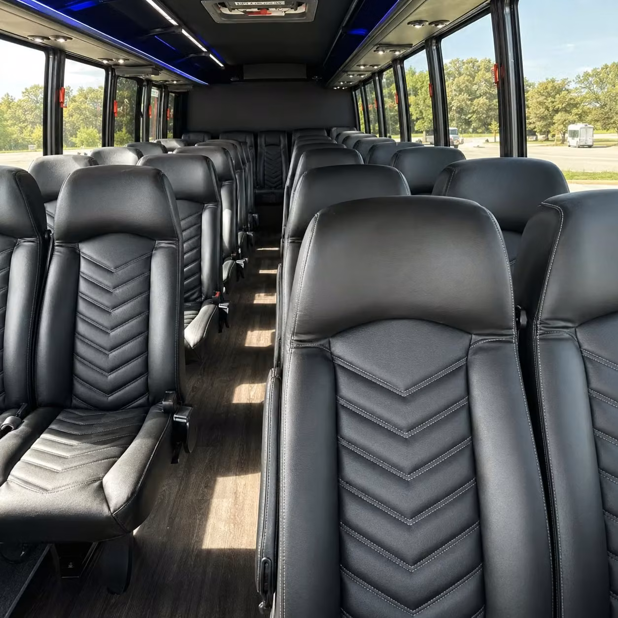 28 passenger minibus inside