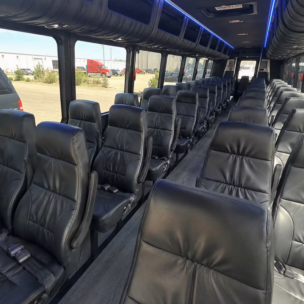 35 passenger minibus inside