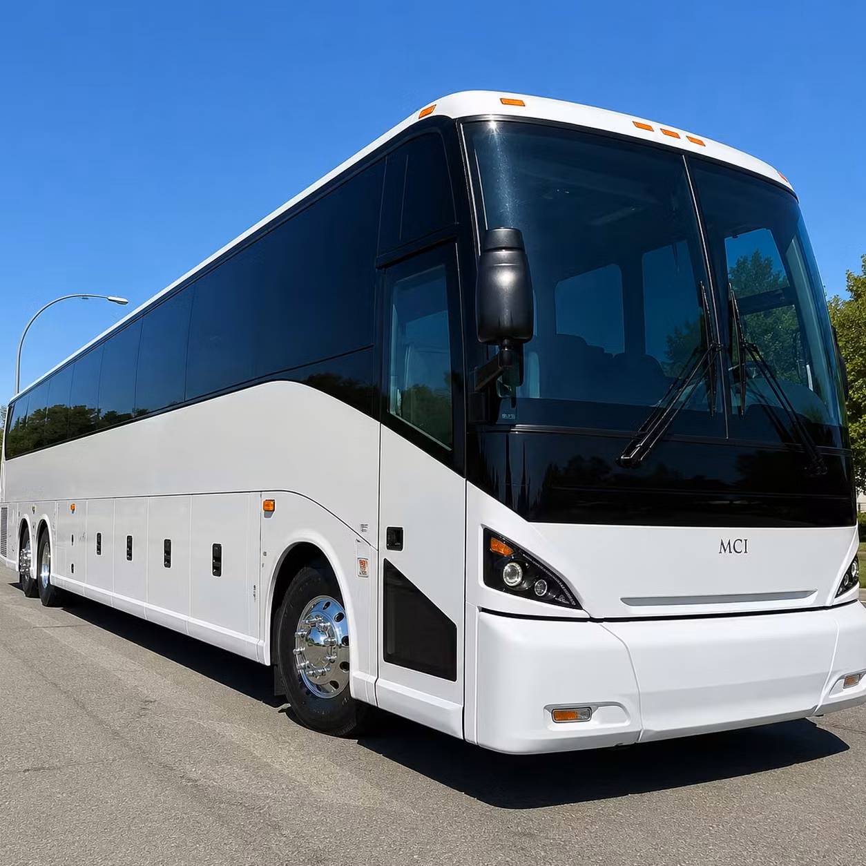 fresno 56 passenger charter bus rental